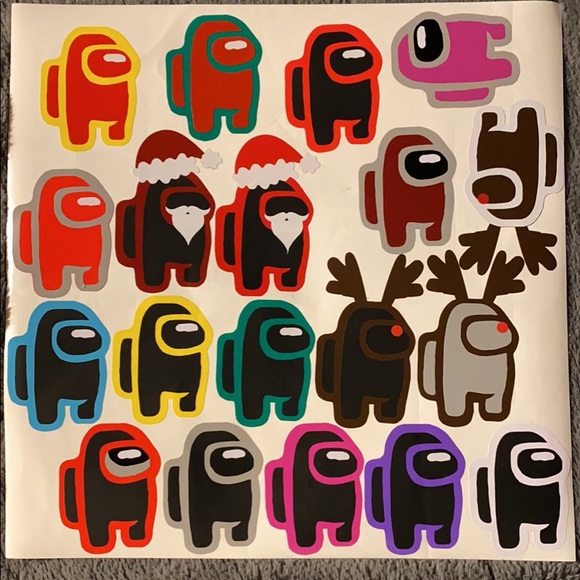 Among us stickers - permanent, waterproof vinyl - Picture 2 of 6